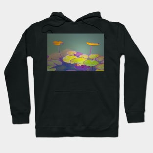 lotus floating leaves Hoodie